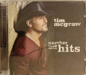 TIM MCGRAW Signed Autographed Number One Hits CD Cover Mint 2-Disc Set +Nu Case - Imagen 1 de 5