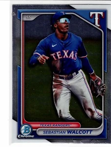 Sebastian Walcott Texas Ranger 2024 Bowman Chrome Draft - Imagen 1 de 2