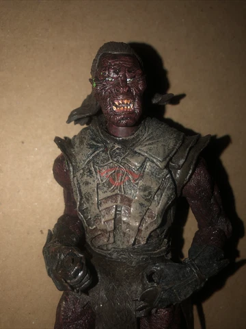 Lord Of The Rings Uruk Hai Orc Warrior Action Figure LOTR Marvel ToyBiz 2002 Cover
