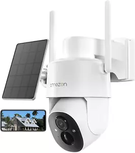 Solar Powered Security Camera Outdoor Wireless 360° PTZ for Home Surveillance - Picture 1 of 8
