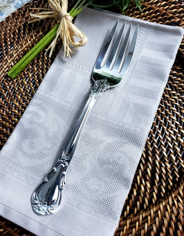 GORHAM CHANTILLY Sterling Silver Flatware Serving Fork Dinner Entree Meal Meat Cover