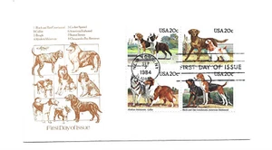 2098-01 Dogs Artmaster block of 4, FDC - Picture 1 of 1