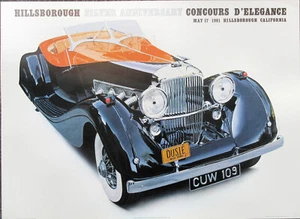 Póster Harold James Cleworth 1935 Hillsborough Duesenberg 1981 original 22 x 30 - Imagen 1 de 1