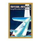 Affiche de voyage style vintage années 1930 Imperial Airways - Europe vers l'Australie