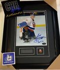 BILLY SMITH #31 NEW YORK ISLANDERS autographed 8x10 signed photo Frame COA white