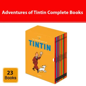 The Adventures of Tintin Complete 23 Books Collection Set by Herge NEW Pack - Picture 1 of 2
