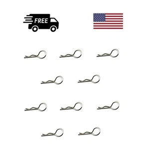 1/10 Body Clips Traxxas HPI Losi Tamiya OFNA AXIAL  - Curved Easy Install - Picture 1 of 6