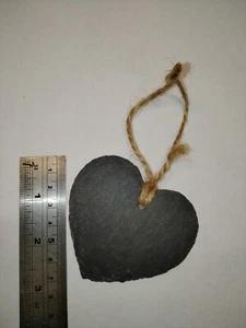 Slate Portrait Hanging HEART Chalkboard - Picture 1 of 4
