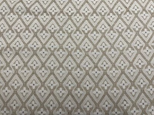 Mandaline Star Cotton Fabric Beige Sand Double Width Curtain Blind Upholstery - Picture 1 of 6
