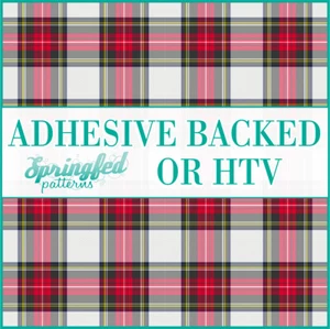 TARTAN PLAID Pattern #1 Adhesive Vinyl or HTV Heat Transfer Vinyl Scottish Plaid - Picture 1 of 2