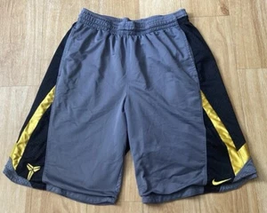 Vintage Nike Kobe Bryant Shorts Medium Tag Fit XL Gelb Schwarz Grau Mamba Selten - Bild 1 von 13