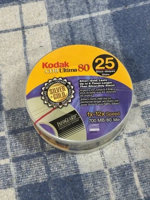 Kodak CD-R Ultima 80 25 Discs pack 1x~12x Speed 700MB 80 Min - Image 1 of 4