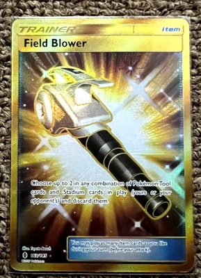 FIELD BLOWER TRAINER 163/145 HOLO FULL ART GUARDIANS RISING POKEMON CARD NM - Image 1 of 2