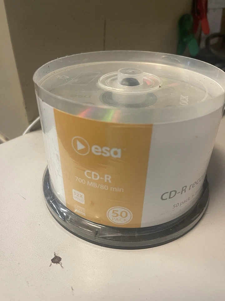 ESA HIGH quality CD-R 50 Pack SEALED Brand New 52x No Longer Made Rare - Image 1 of 1