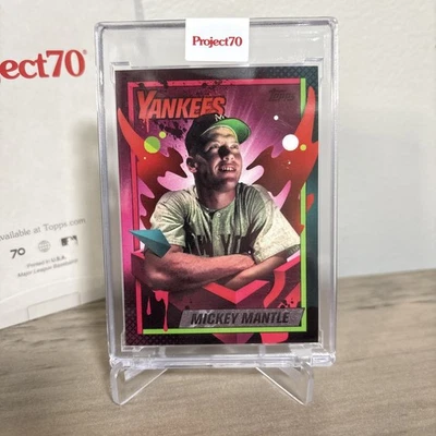 Mickey Mantle 2021 Topps Project 70 #328 1990 de Mikael B con caja PR/1.794 Foto 1 de 3