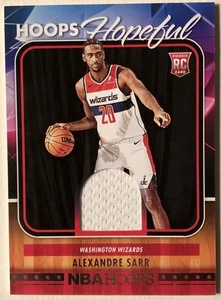 2024-25 Panini NBA Hoops Hopeful Alexandre Sarr Rookie RC Jersey Relic - Picture 1 of 2