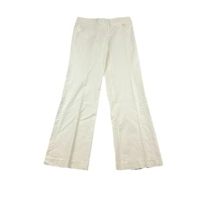 Tape Measure Linen Rayon Dress Pants Womens 4 Wide Leg  - Image 1 of 4