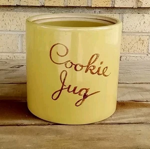 Vintage Monmouth ILL USA Cookie Jug Ceramic Stoneware Pottery JAR ONLY - Picture 1 of 9