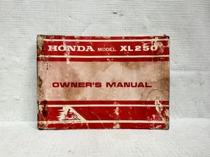 Honda XL250 1975 motocicleta original OEM manual del propietario con diagrama de cableado - Imagen 1 de 6