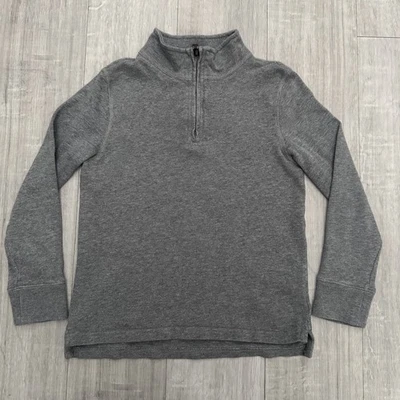 Sudadera Crewcuts 1/4 Cremallera Gris Pequeña Algodón Foto 1 de 4