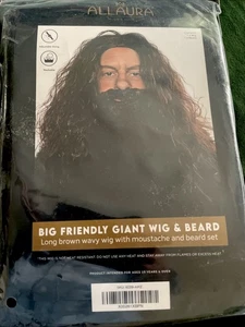 TODO AURA Peluca y Pelo Gran Amigable Peluca Gigante y Barba Nuevo Halloween - Imagen 1 de 3