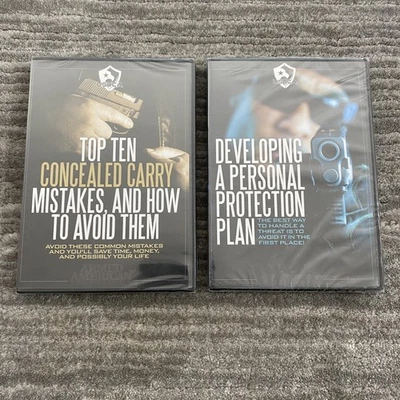 USCCA DVD Lot of 2: Concealed Carry Mistakes + Personal Protection Plan Training Foto 1 de 4