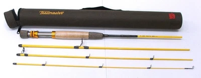 RARO De colección Eagle Claw Graphite Trailmaster, 7'6", 4 Piezas Combo Varilla Giratoria/Vuela Foto 1 de 4