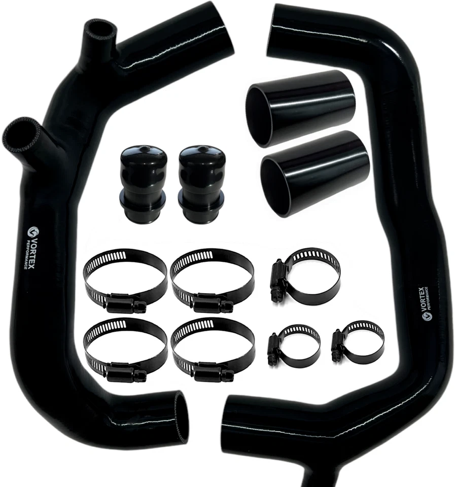 Tubo de entrada turbo 2 pulgadas para BMW N54 335xi 335i 535i - NEGRO Foto 1 de 4