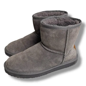 Mini stivali Emu Ridge Sophie taglia 8 donna grigio scamosciato foderato lana shearling - Foto 1 di 8