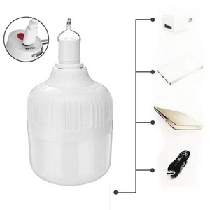 Solar Charging Bulb Outdoor Light USB Cable USB Rechargeable - Picture 1 of 48