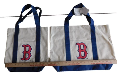 Boston Red Sox Tote Bags Forever Collectibles MLB  Set of 2 (with spots) - Image 1 of 4
