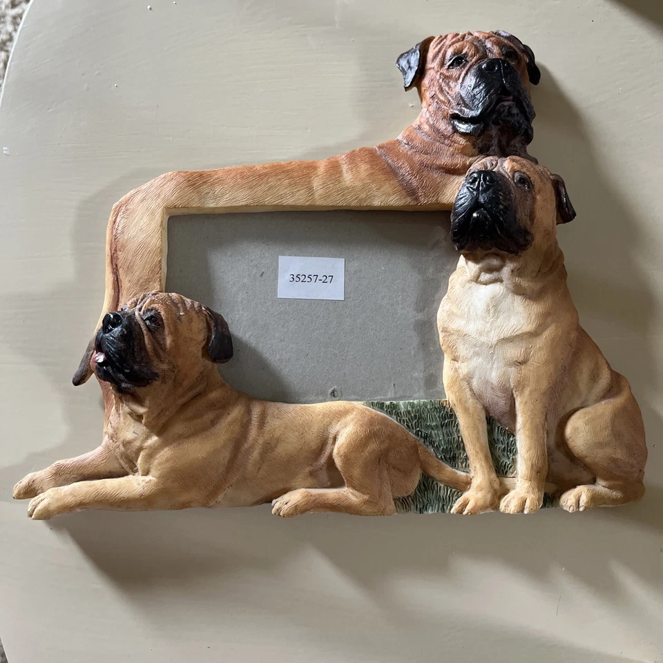 Резиновая фоторамка для собаки бульмастифа подходит для боксера 4 x 6 дюймов ширина 11 дюймов на высоту 9 дюймов - Изображение 1 из 3