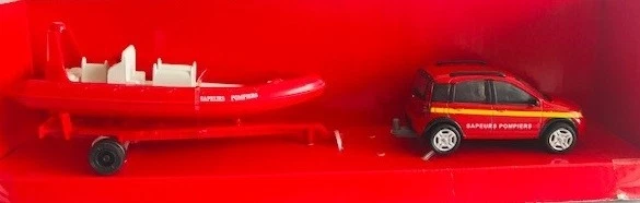 NEW19915F - Veicolo Da Pompieri - Fiat Panda Con Barca - NEWRAY - 1/43