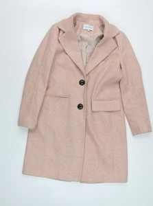 Next Women Beige Overcoat, Size 8, Tweed Classic - Picture 1 of 12