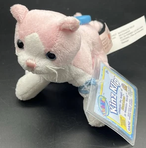 NEW Kinz Klip Pink & White Cat WebKinz by Ganz with Code Tag Backpacks - Picture 1 of 4