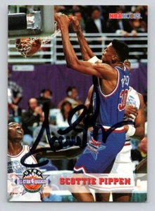 SCOTTIE PIPPEN 1993 NBAHOOPS Autographed NBA card TTM/IP signature - Bild 1 von 2