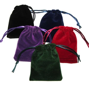 1 x Drawstring Velvet Pouch Pendulum Bag Mojo Jewellery Favours Bag 90 x 65mm - Picture 1 of 10