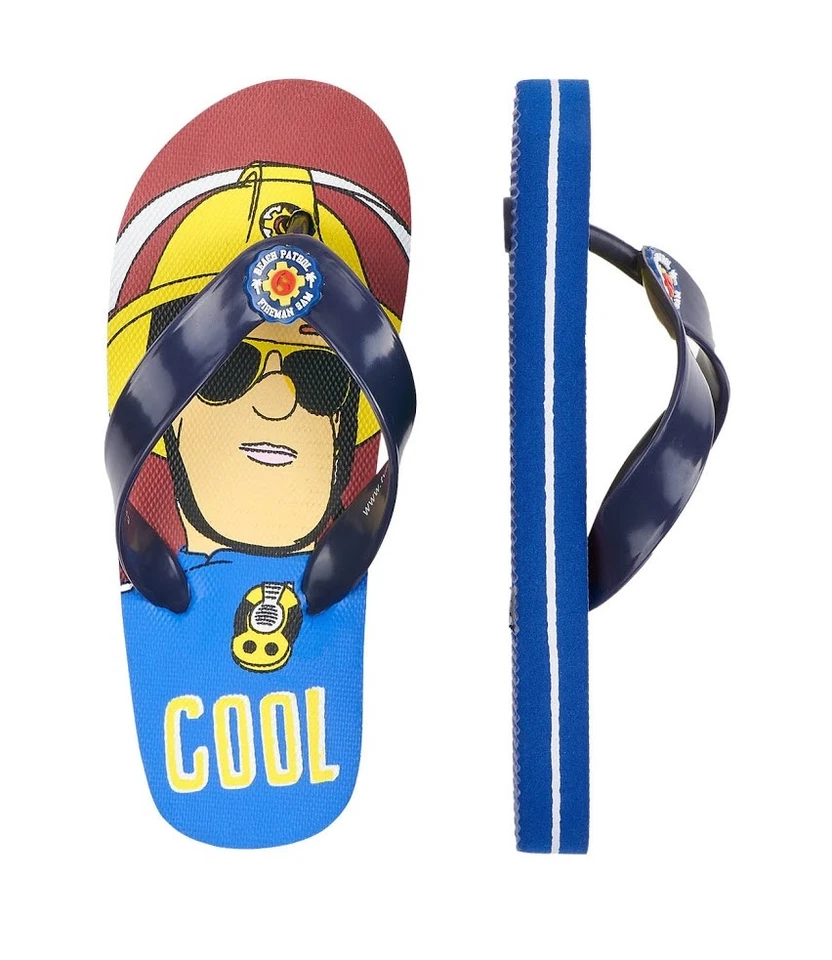 FEUERWEHRMANN SAM flip Flop ZEHENTRENNER SANDALE BADESCHUHE FIREMAN