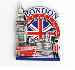 3D - LONDON Metal Fridge Magnet Decor Holiday Souvenir Gift PARIS - NEW YORK - Picture 1 of 17