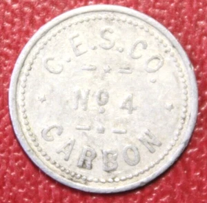 Carbon Utah CES Co No4 Carbon gut für 1 Stick Pulver Aluminium 25mm rund Medaille - Bild 1 von 2