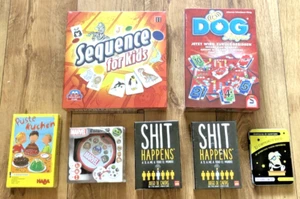 7 x Board Games JOB LOT DOG Royal Sequence For Kids Marvel, etc - Picture 1 of 16