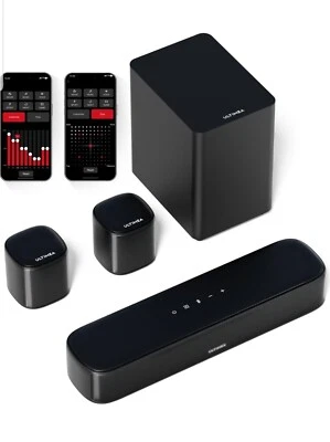 5.1-Kanal Soundbar für Smart TV, Virtual Surround Sound System für TV, App Steuerung  - Bild 1 von 4