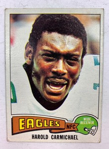 1975 TOPPS HAROLD CARMICHAEL #80 PHILADELPHIA EAGLES FOOTBALL CARD HOF