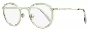 Moncler Oval Eyeglasses ML5153 020 Palladium/Crystal 49mm - Picture 1 of 3