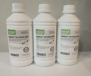 (3er-Pack) Calca Flasche 32 Unzen weiß direkt auf Film DTF Tinte für Epson Ablaufdatum 12/22 - Bild 1 von 3