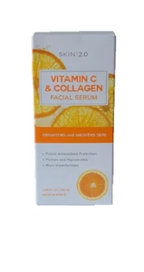 Skin 2.0 Vitamina C Colágeno Suero Facial Iluminador Piel Anti Envejecimiento Manchas Oscuras - Imagen 1 de 2
