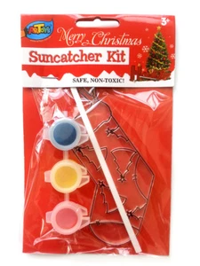 Xmas Sock Suncatcher Kit Great Kids DIY Xmas Holiday Party Decoration - Picture 1 of 1