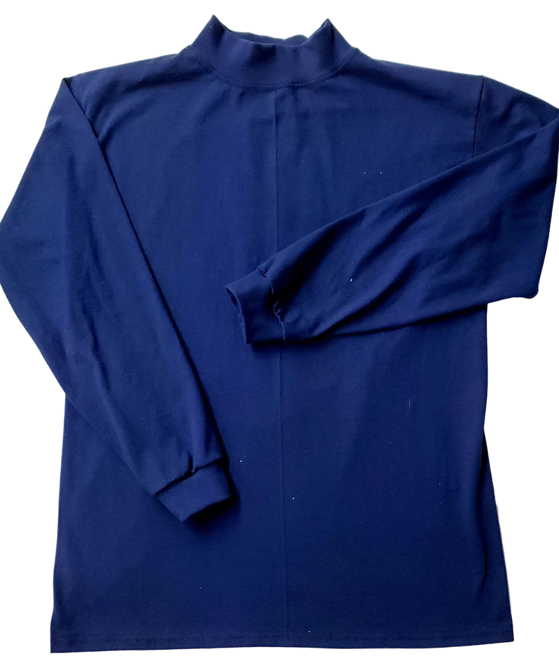 Men's Mock turtleneck Long Slv Heavyweight Ctn Top.  Size S to 3XL. Made in USA - Image 1 of 1