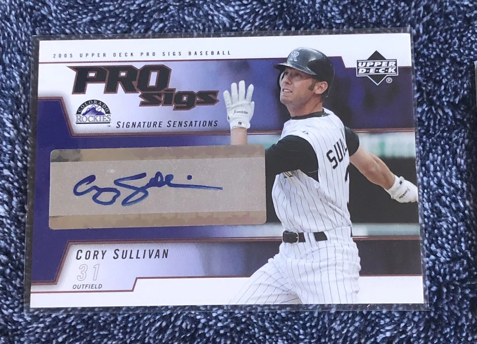 2005 Upper Deck Pro Sigs Signature Sensations Cory Sullivan #SS-CS Auto - Image 1 of 3