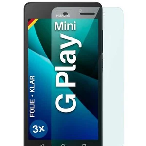 3x Schutzfolie für Huawei G Play Mini Displayschutz HD Klar flexibel kein Glas - Zdjęcie 1 z 7